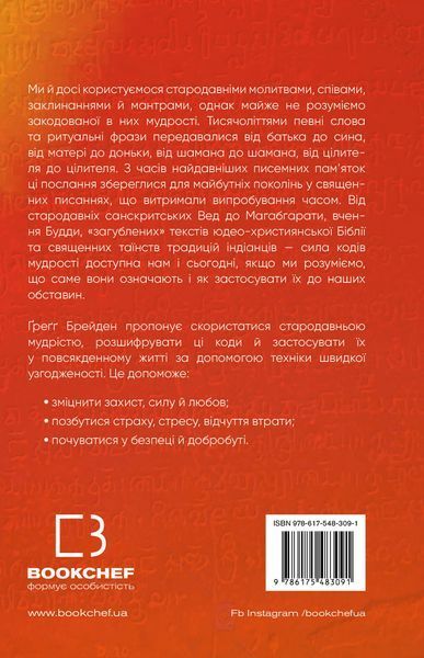 Коди мудрості. Стародавні слова, які перепрограмують мозок і зцілять серце. Грегг Брейден 9786175483091 фото